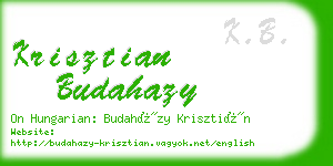 krisztian budahazy business card